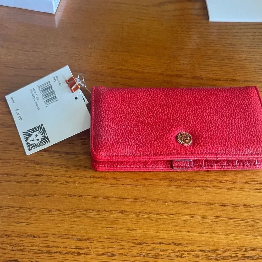 Anne Klein Vibrant Red Wallet NWT